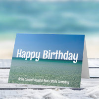 Société de plage Joyeux Anniversaire personnalisée