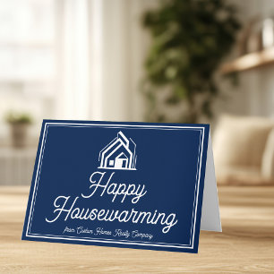 Carte Société immobilière Navy Blue Realtor personnalisé