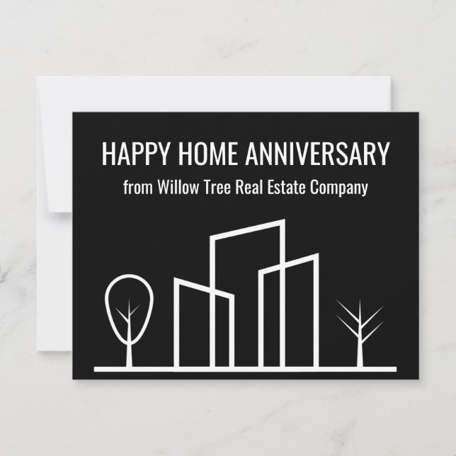 Carte Société immobilière sur mesure Happy Home Annivers (Devant)