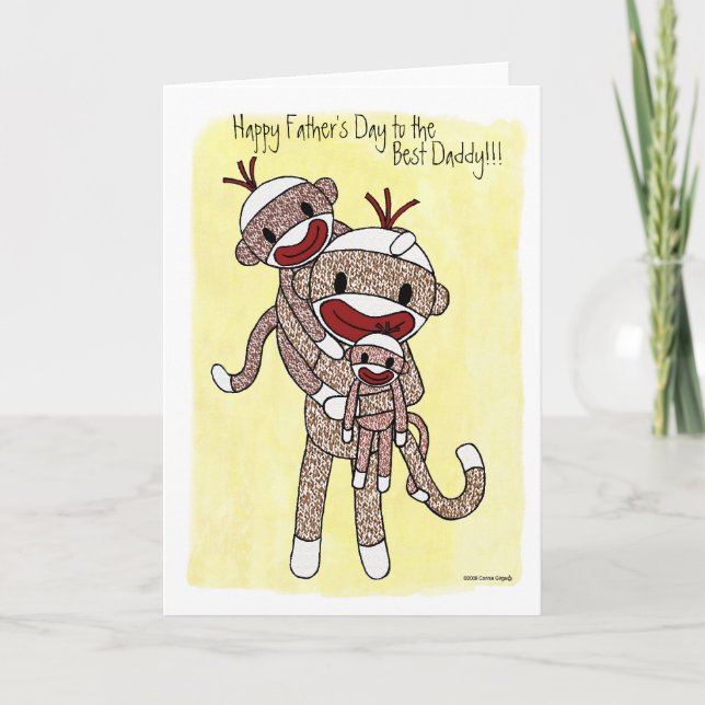 Carte Sock Monkey Daddy 02 (Devant)