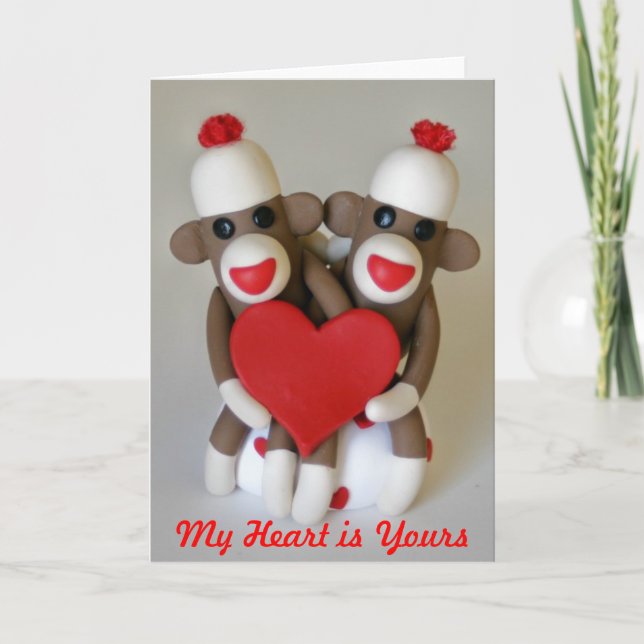 Carte Sock Monkey Lovers (Devant)