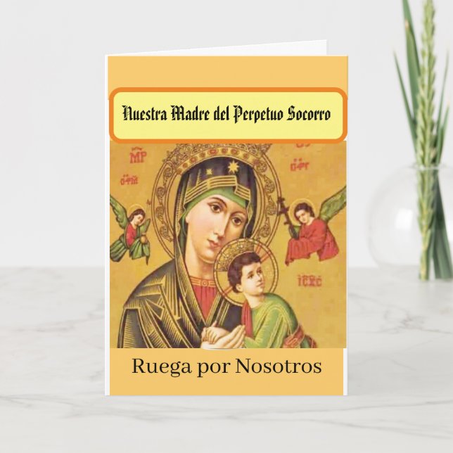 Carte Socoro Nuestra Madre del Perpetuo (Devant)