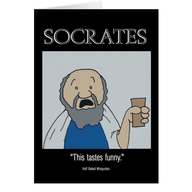 Carte Socrate - Carte drôle (Devant)