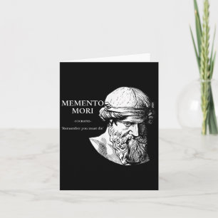 Carte Socrates - Memento Mori Philosophie grecque antiqu
