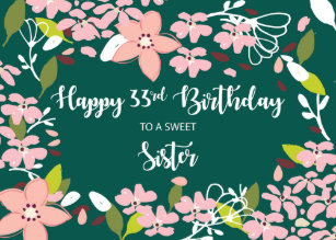 Cartes 33 Ans D Anniversaire Zazzle Fr