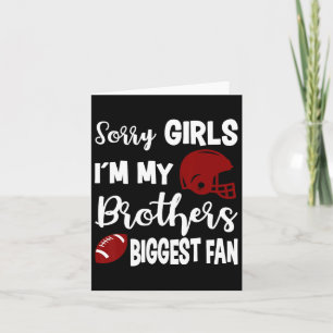 Carte Soeur Américaine De Football Plus Grand Fan Little
