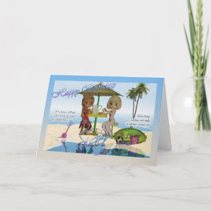 Carte Soeur Anniversaire Cutie Collection Pie Beach Life