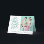 Carte Soeur Best Friends Forever Photo Anniversaire Turq<br><div class="desc">Soeur Best Friends Forever Photo Anniversaire Turquoise Surtout pour votre soeur le jour de son anniversaire et ajoutez votre propre photo préférée de vous deux.</div>