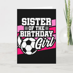 Carte Soeur de la fille d'anniversaire de la fête de foo
