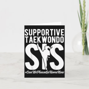 Carte Sœur de Taekwondo solidaire Sœur de Taekwondo drôl