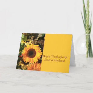 Carte Soeur Et Mari Thanksgiving