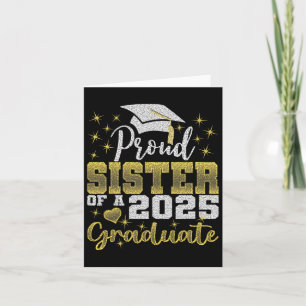 Carte Sœur extrêmement fière du diplômé de 2025, famille