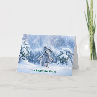 Carte Soeur Joyeux Noël et Joyeuses Fêtes