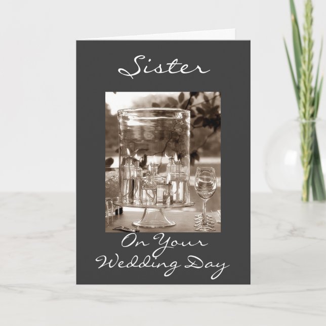 CARTE SOEUR LE JOUR DU MARIAGE (Devant)