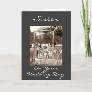 CARTE SOEUR LE JOUR DU MARIAGE