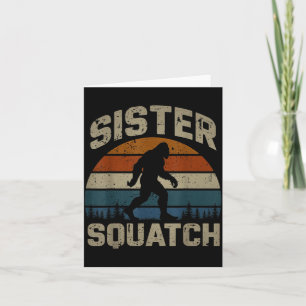Carte Sœur Squatch Bigfoot Sœur Sasquatch Glacière