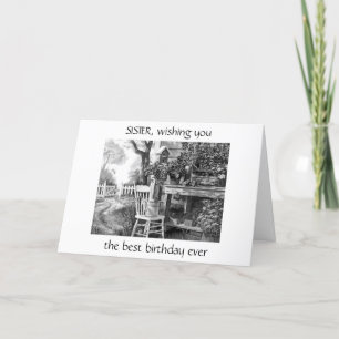 CARTE **SOEUR** UN SOUHAIT D'ANNIVERSAIRE SPÉCIAL JUSTE 