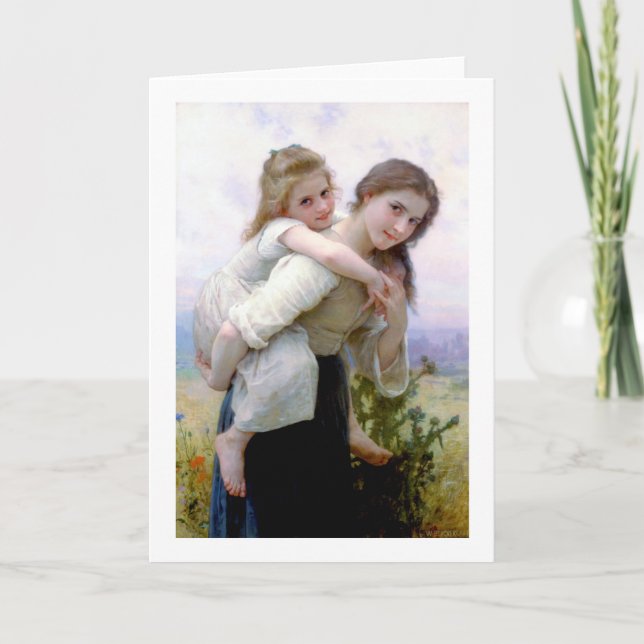 Carte Soeurs, Bouguereau (Devant)