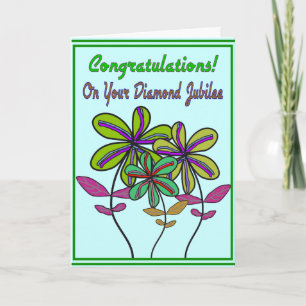 Carte Soeurs Jubilé de diamant 75e année de service