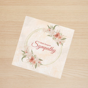 Carte Soft Beige Rose Florale Sympathie