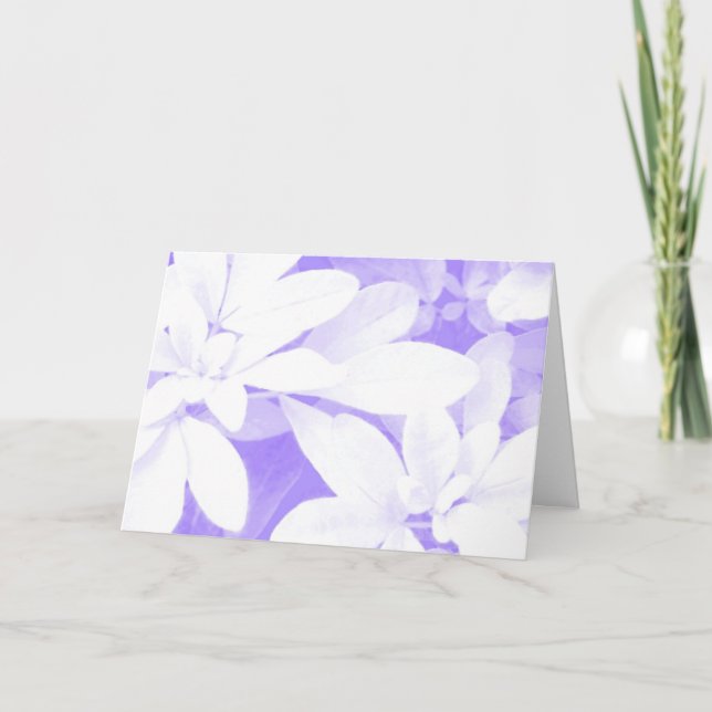 Carte Soft Feuille Purple 'Happy Mother's Day' (Devant)