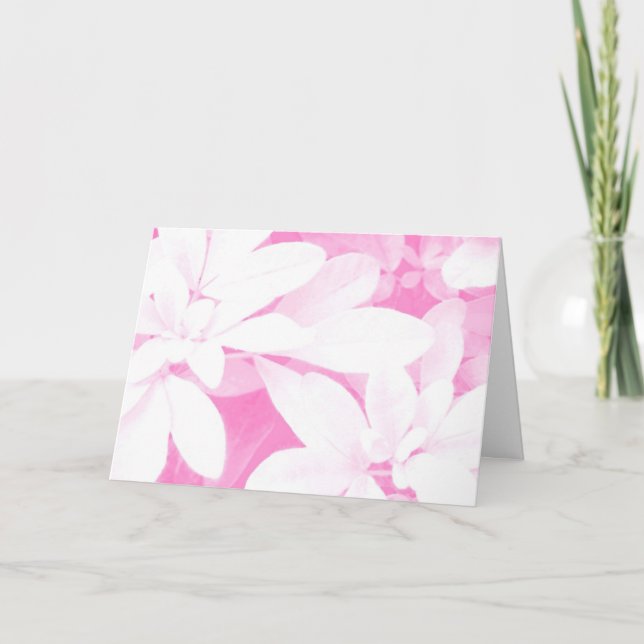 Carte Soft Feuille Rose 'Happy Mother's Day' (Devant)