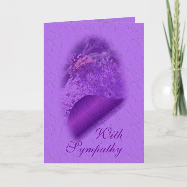 Carte Soft LavTint Butterfly-personnaliser n'importe que (Devant)