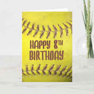 Carte Softball 8e anniversaire