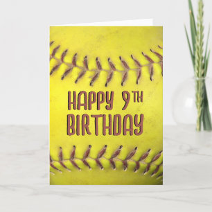 Carte Softball 9e anniversaire