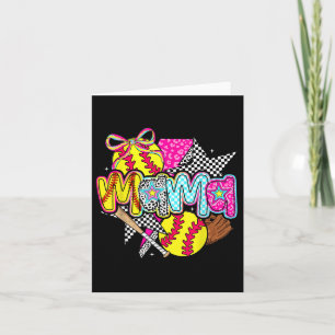 Carte Softball Mama Maman Softball Jour Vibes Mères