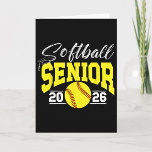 Carte Softball Senior 2026 Joueur de softball senior 202