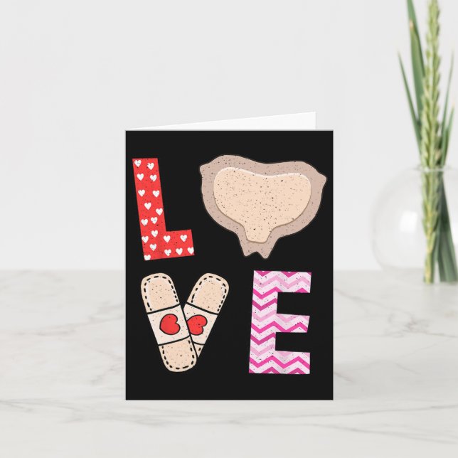 Carte Soins de la blessure Infirmière Valentines Amour d (Devant)