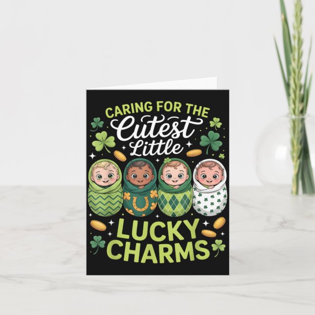 Carte Soins pour les plus mignons petits chanceux de la  (Devant)