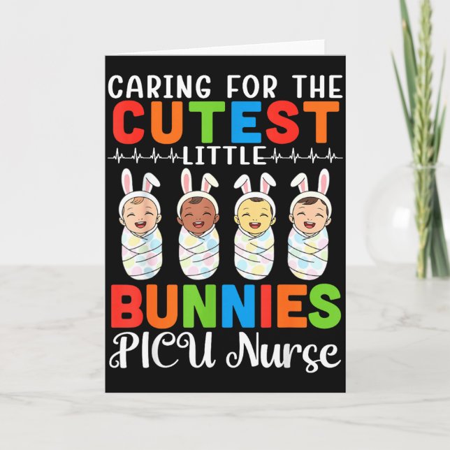 Carte Soins Pour Les Plus Mignons Petits Lapins Infirmiè (Devant)