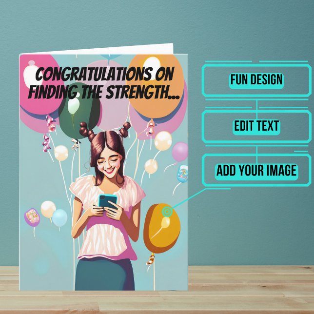 Carte Soins Span Drôle Fille Anniversaire (This is a unique and fun birthday card for your daughter.)