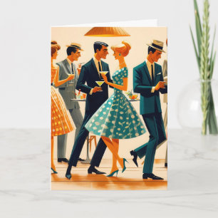 Carte Soirée de cocktail dansant Mid Century Modern Mart