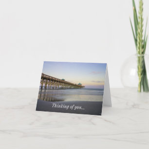 Carte Soirée De Paix Sur Folly Beach En Pensant À Vous