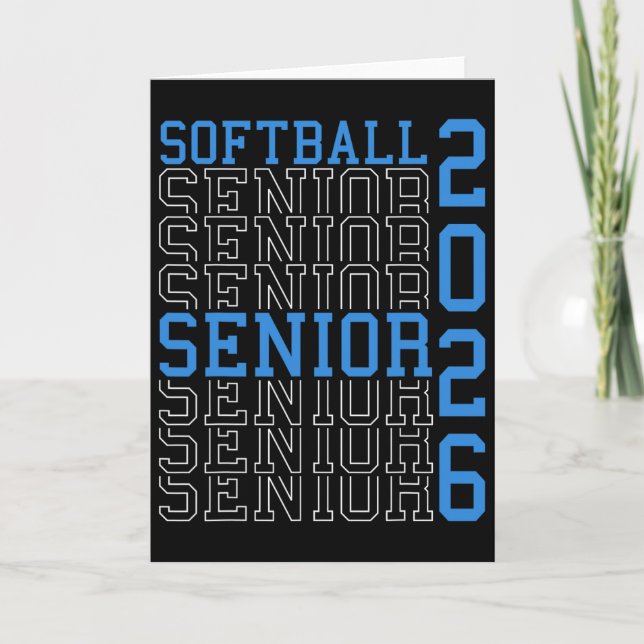 Carte Soirée des finissants de softball Finissants de so (Devant)