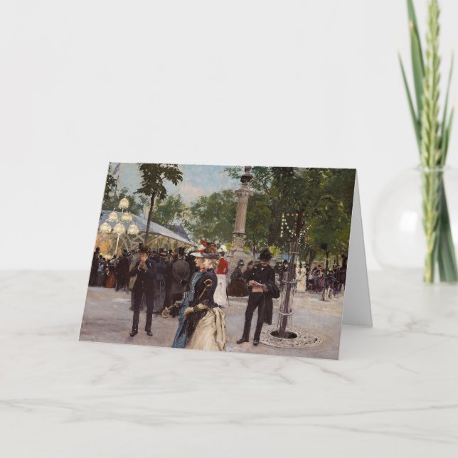 Carte Soirée d'été à Tivoli | Paul Fischer (Devant)