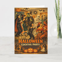 Soirée Martini Halloween Rétro Milieu de Siècle 50