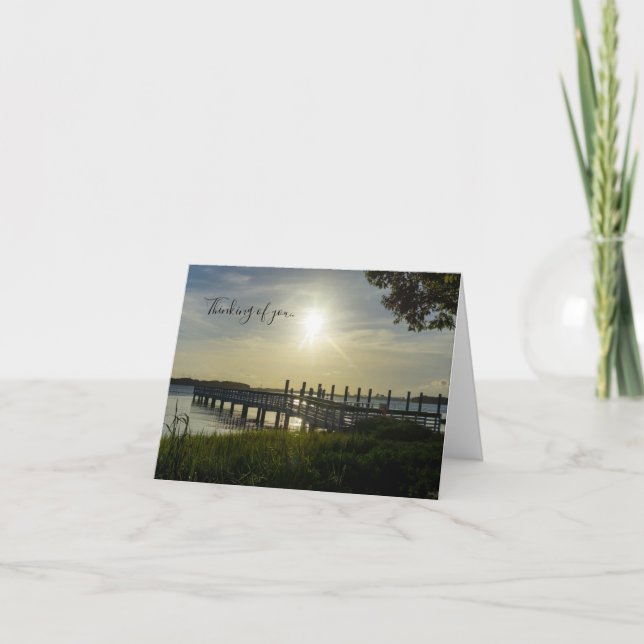 Carte Soirée paisible à Cooper River en pensant à vous (Devant)