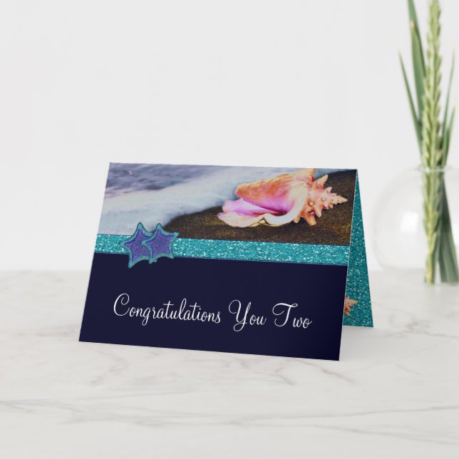 Carte Soirée Sur La Plage Félicitations (Devant)