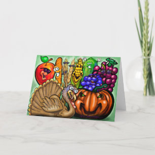 Carte Soirée Thanksgiving