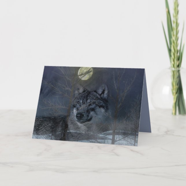Carte Soirée Wolf Spirit Moon (Devant)