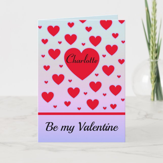 Carte Sois Ma Saint-Valentin (Devant)