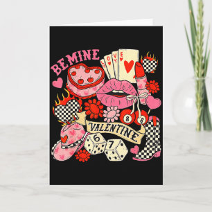 Carte Sois Ma Saint-Valentin Rétro Coquette Howdy Wester