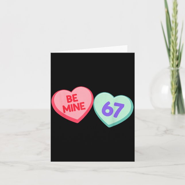 Carte Sois Mienne 67 Cute Valentine Meme Heart Saying  (Devant)