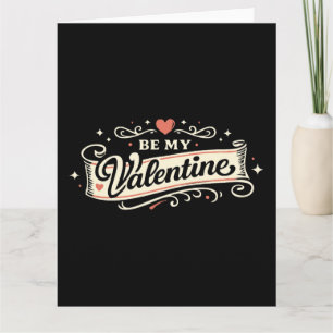 Carte Sois mon amour rétro de la Saint-Valentin
