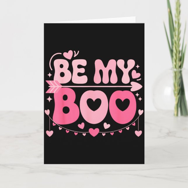 Carte Sois mon doudou mignon Saint-Valentin Halloween te (Devant)
