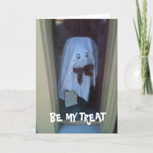 CARTE "SOIS MON TRAITE S'IL VOUS PLAÎT" HALLOWEEN LOVE